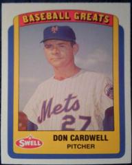 Don Cardwell #72 Baseball Cards 1990 Swell Greats Prices