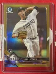 Joey Lucchesi [Gold Refractor] #17 Baseball Cards 2018 Bowman Chrome Prices