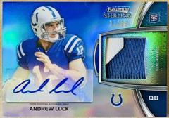 Andrew Luck [Autograph Blue Refractor] Football Cards 2012 Bowman Sterling Prices