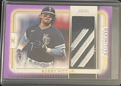 Bobby Witt Jr. [Purple] #DJR-BW Baseball Cards 2023 Topps Definitive Jumbo Relic Collection Prices