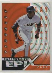 Barry Bonds [Play Orange] #E22 Baseball Cards 1998 Pinnacle Epix Prices