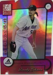 Randy Johnson [Aspirations] #19 Baseball Cards 2001 Donruss Elite Prices
