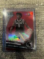 Jeremy Fears [Red] #BCPA-JF Basketball Cards 2023 Bowman Chrome University Prospects Autographs Prices