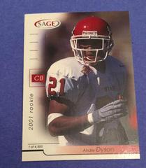 Andre Dyson Football Cards 2001 Sage Prices