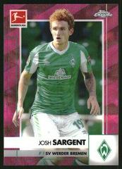 Josh Sargent [Pink Wave Refractor] #23 Soccer Cards 2020 Topps Chrome Bundesliga Prices
