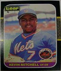 Kevin Mitchell #170 Baseball Cards 1987 Leaf Prices