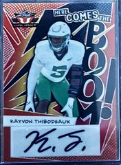 Kayvon Thibodeaux [Orange] #HB-KT1 Football Cards 2022 Leaf Valiant Autographs Here Comes the Boom Prices