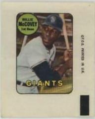 Willie McCovey Baseball Cards 1969 Topps Decals Prices