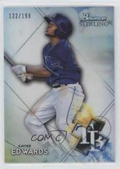 Xavier Edwards [Refractor] Baseball Cards 2021 Bowman Sterling Prices