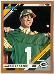 Aaron Rodgers [Bronze Press Proof] #98V Football Cards 2019 Donruss Prices