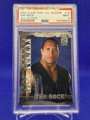 The Rock #16 Wrestling Cards 2002 Fleer WWF All Access Prices