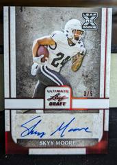 Skyy Moore [Red Spectrum] #BA-SM1 Football Cards 2022 Leaf Ultimate Draft Autographs Prices