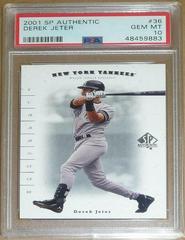 Derek Jeter #36 Baseball Cards 2001 SP Authentic Prices