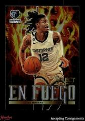 Ja Morant #9 Basketball Cards 2022 Panini Select En Fuego Prices