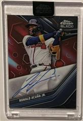Ronald Acuna Jr. [Red] #CBA-RAJ Baseball Cards 2023 Topps Chrome Black Autographs Prices