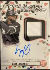 Luis Robert [Pink] #DPAR-LR Baseball Cards 2023 Topps Pristine Popular Demand Autograph Relic Prices