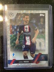 Lionel Messi [1st Edition Icy] #1 Soccer Cards 2022 Topps UEFA Club Competitions Prices