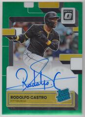 Rodolfo Castro [Green] #RRS-CA Baseball Cards 2022 Panini Donruss Optic Rated Rookie Signatures Prices