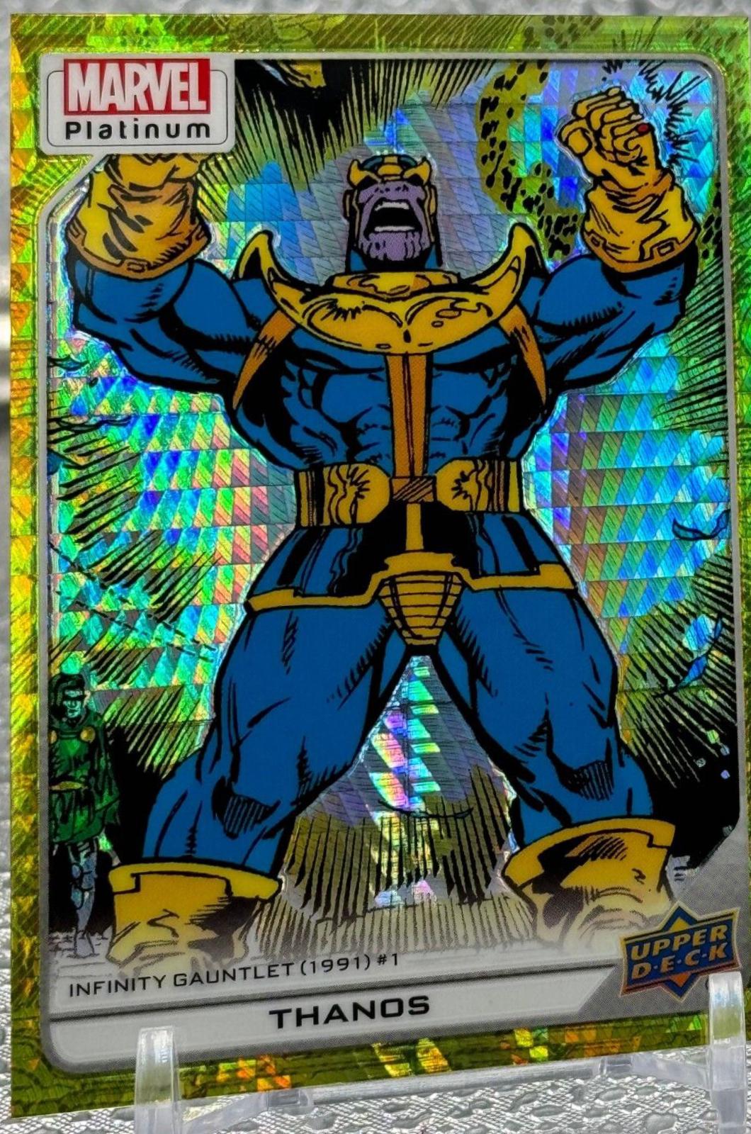 Thanos [Yellow Spotlight] #141 Prices | Marvel 2023 Upper Deck Platinum ...