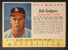 Bob Rodgers [Hand Cut] #31 Baseball Cards 1963 Post Cereal Prices