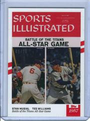 Stan Musial, Ted Williams [White with Red Stripes] #11 Baseball Cards 2021 Topps X Sports Illustrated Prices