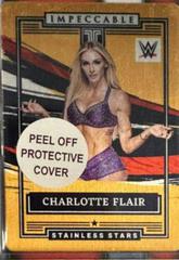 Charlotte Flair [Gold] Wrestling Cards 2022 Panini Impeccable WWE Stainless Stars Prices