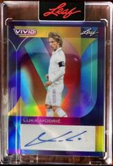 Luka Modric [Navy Blue] Soccer Cards 2022 Leaf Vivid Autographs Prices