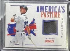 Chipper Jones [Blue] Baseball Cards 2022 Panini Chronicles America's Pastime Swatches Prices