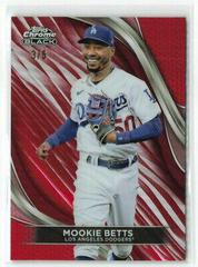 Mookie Betts [Red Refractor] #1 Baseball Cards 2024 Topps Chrome Black Prices