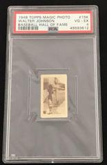 Walter Johnson #15K Baseball Cards 1948 Topps Magic Photo Baseball Hall of Fame Prices