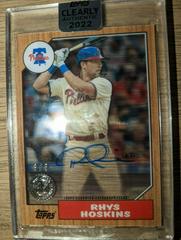 Rhys Hoskins [Orange] #87TBA-RHS Baseball Cards 2022 Topps Clearly Authentic 1987 Autographs Prices