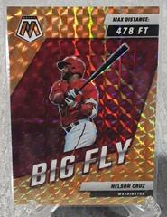 Nelson Cruz [Orange Fluorescent] #BF-9 Baseball Cards 2022 Panini Mosaic Big Fly Prices