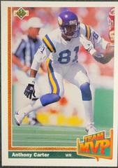 Anthony Carter [Team MVP] #466 Football Cards 1991 Upper Deck Prices