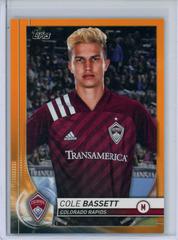 Cole Bassett [Orange] Soccer Cards 2020 Topps MLS Prices