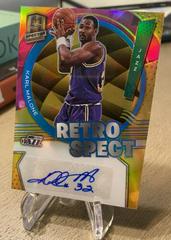 Karl Malone [Gold] Basketball Cards 2021 Panini Spectra RetroSpect Autographs Prices