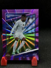 Kylian Mbappe [Purple Laser] Soccer Cards 2021 Panini Donruss Road to Qatar Prices