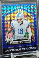 Jameson Williams [Blue] #I-8 Football Cards 2022 Panini Mosaic Introductions Prices