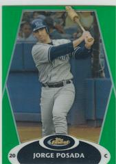 Jorge Posada [Green Refractor] #40 Baseball Cards 2008 Finest Prices