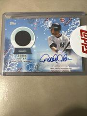 Derek Jeter Baseball Cards 2023 Topps Holiday Autograph Relics Prices