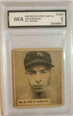 Joe DiMaggio #51 Baseball Cards 1936 World Wide Gum Prices