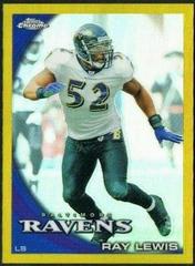 Ray Lewis [Gold Refractor] Football Cards 2010 Topps Chrome Prices