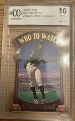 Alfonso Soriano #9WW Baseball Cards 2000 Fleer Tradition Who to Watch Prices