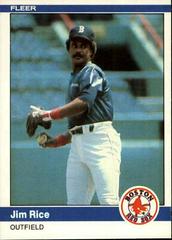 Jim Rice Baseball Cards 1984 Fleer Prices