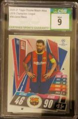 Lionel Messi #56 Soccer Cards 2020 Topps Chrome Match Attax UEFA Champions League Prices