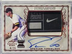 Spencer Torkelson [Red] #PA-ST1 Baseball Cards 2020 Leaf Trinity Patch Autographs Prices