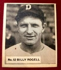 Billy Rogell #52 Baseball Cards 1936 World Wide Gum Prices