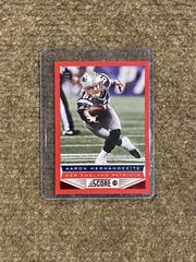 Aaron Hernandez [Red Zone] #128 Football Cards 2013 Panini Score Prices