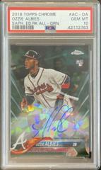 Ozzie Albies [Green] #AC-OA Baseball Cards 2018 Topps Chrome Sapphire Rookie Autographs Prices
