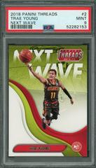 Trae Young #2 Basketball Cards 2018 Panini Threads Next Wave Prices