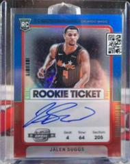 Jalen Suggs [Variation Autograph Red Shimmer] Basketball Cards 2021 Panini Contenders Prices